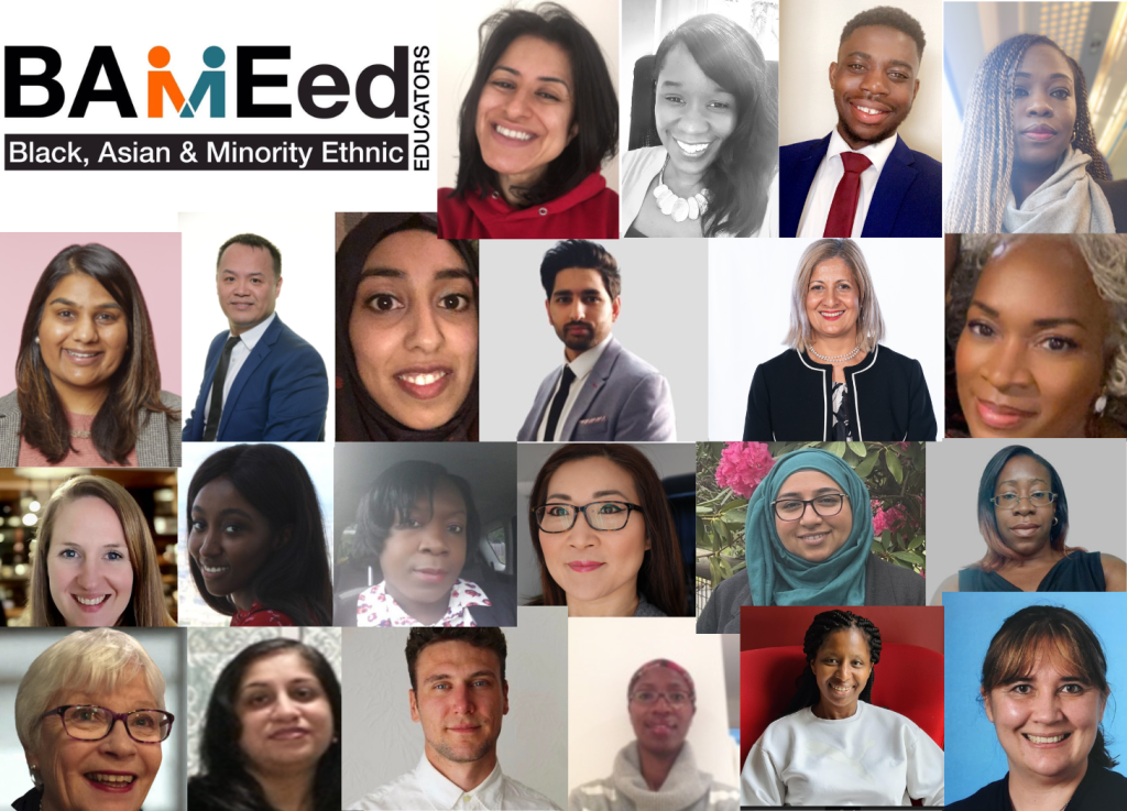 Profile pictures for all of our BAMEed coaches, with the BAMEed Network logo in the top-left corner